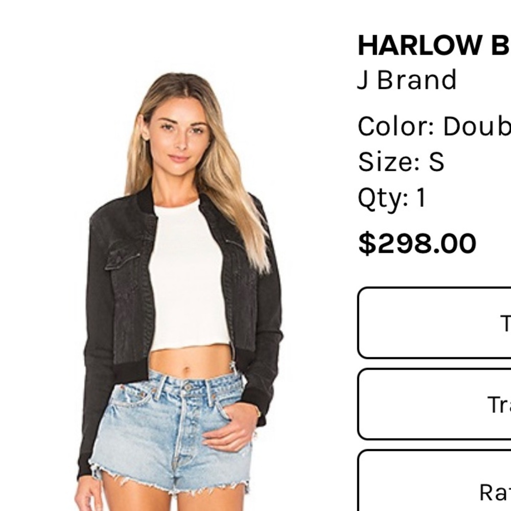 J Brand  Harlow Bomber Jacket, Sz Sm